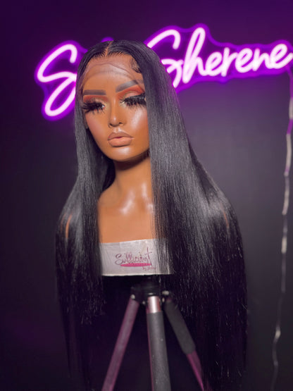 Raw HD Straight Frontal Wig
